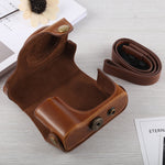 Full Body Camera PU Leather Case Bag with Strap for Canon G16, For G16