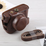 Full Body Camera PU Leather Case Bag with Strap for Fujifilm X100F, For FUJI X100F