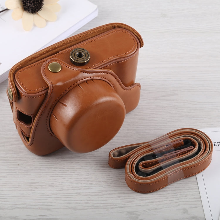 Full Body Camera PU Leather Case Bag with Strap for Fujifilm X100F, For FUJI X100F