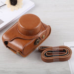 Full Body Camera PU Leather Case Bag with Strap for Fujifilm X100F, For FUJI X100F