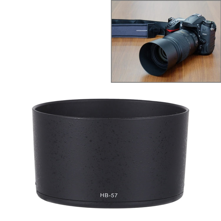 HB-57 Lens Hood Shade for Nikon AF-S 55-300mm F4.5-5.6G ED VR Lens, HB-57