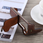 1/4 inch Thread PU Leather Camera Half Case Base for Canon EOS M5, For Canon M5