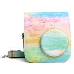 Rainbow Oil painting Pattern PU Leather Protective Camera Case Bag For FUJIFILM Instax Mini 7S / 7C Camera, Rainbow Oil