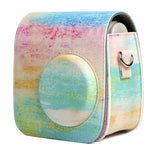 Rainbow Oil painting Pattern PU Leather Protective Camera Case Bag For FUJIFILM Instax Mini 7S / 7C Camera, Rainbow Oil