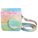 Rainbow Oil painting Pattern PU Leather Protective Camera Case Bag For FUJIFILM Instax Mini 7S / 7C Camera, Rainbow Oil