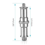 Flash Light Bracket Aluminum 1/4 to 3/8 Screw Thread Adapter