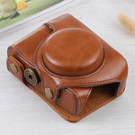 Full Body Camera PU Leather Case Bag for Sony ZV-1, For Sony ZV-1
