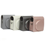 Pearly Lustre PU Leather Case Bag for FUJIFILM Instax SQUARE SQ6 Camera, with Adjustable Shoulder Strap, SQ6