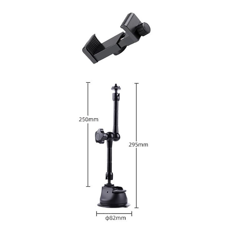Single Suction Cup Articulating Friction Magic Arm Phone Clamp Mount, Single Suction Cup Magic Arm