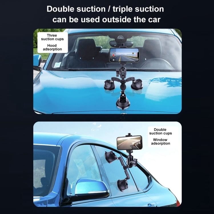 Single Suction Cup Articulating Friction Magic Arm Phone Clamp Mount, Single Suction Cup Magic Arm