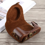 Full Body Camera PU Leather Case Bag with Strap for Sony DSC-HX90, For Sony HX90