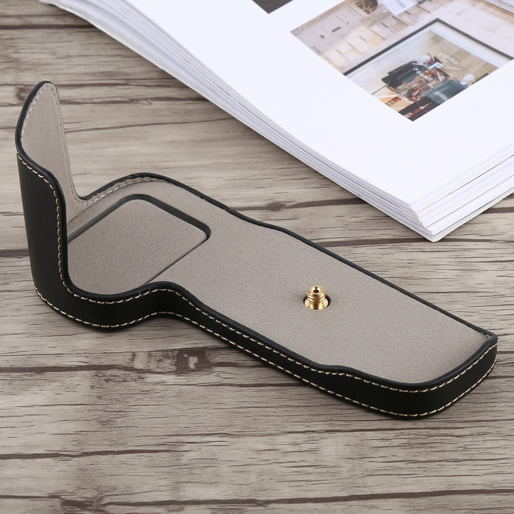 1/4 inch Thread PU Leather Camera Half Case Base for Canon EOS 5D Mark IV / 5D Mark III, For Canon 5D4