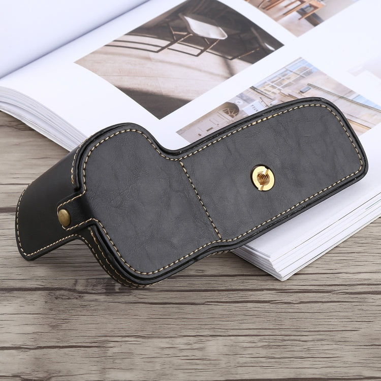 1/4 inch Thread PU Leather Camera Half Case Base for Canon EOS 5D Mark IV / 5D Mark III, For Canon 5D4