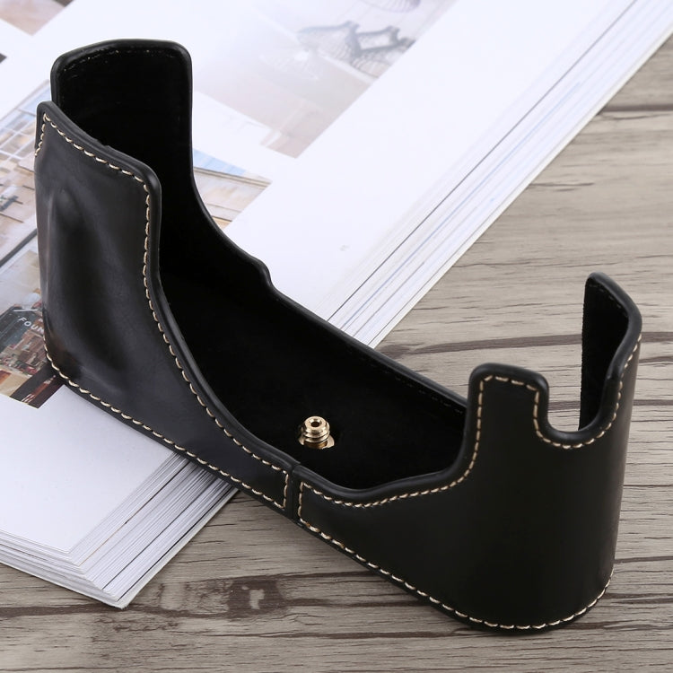 1/4 inch Thread PU Leather Camera Half Case Base for Leica M9, For Leica M9