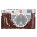 1/4 inch Thread PU Leather Camera Half Case Base for Leica M9, For Leica M9