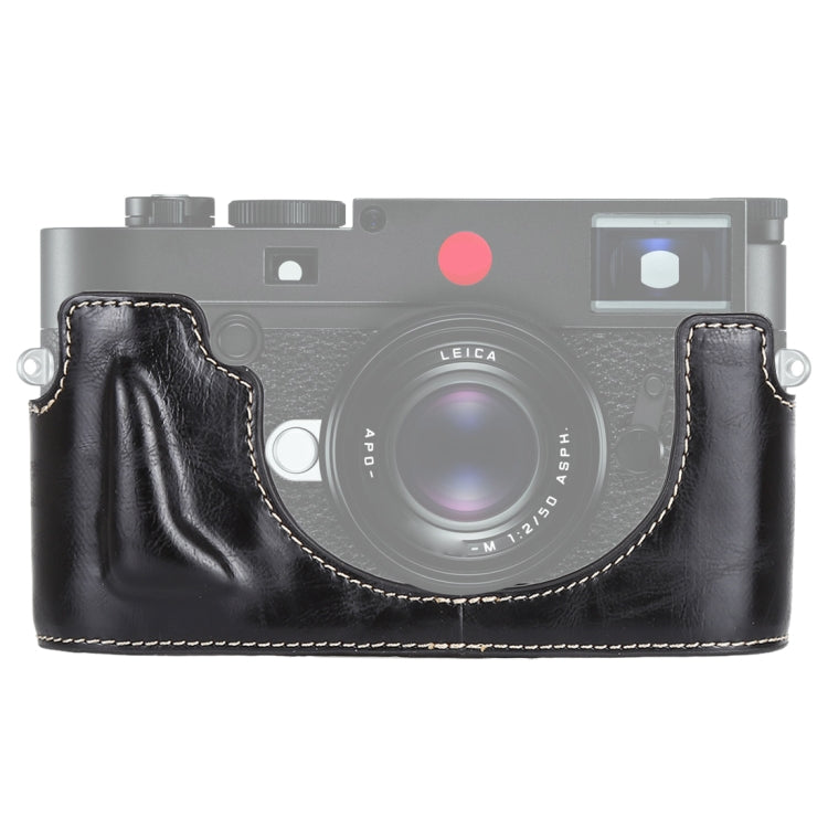1/4 inch Thread PU Leather Camera Half Case Base for Leica M10, For Leica M10