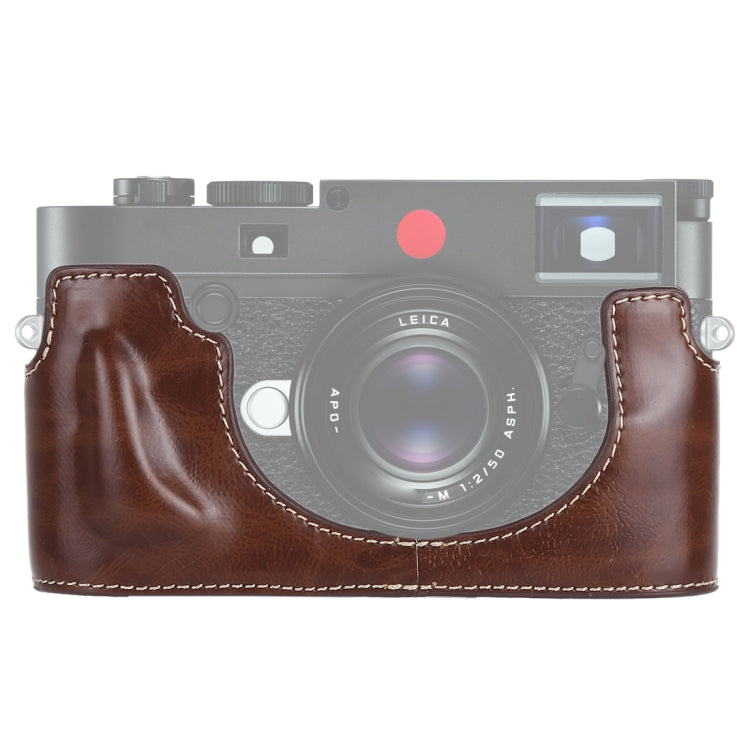 1/4 inch Thread PU Leather Camera Half Case Base for Leica M10, For Leica M10