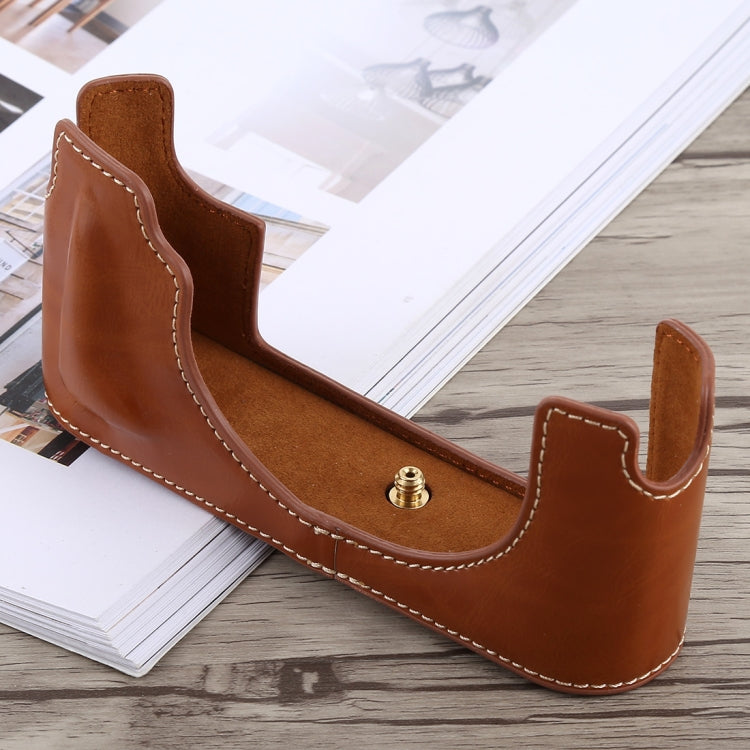 1/4 inch Thread PU Leather Camera Half Case Base for Leica M10, For Leica M10