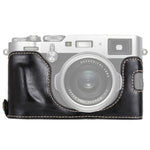 1/4 inch Thread PU Leather Camera Half Case Base for FUJIFILM X100F, For FUJIFILM X100F