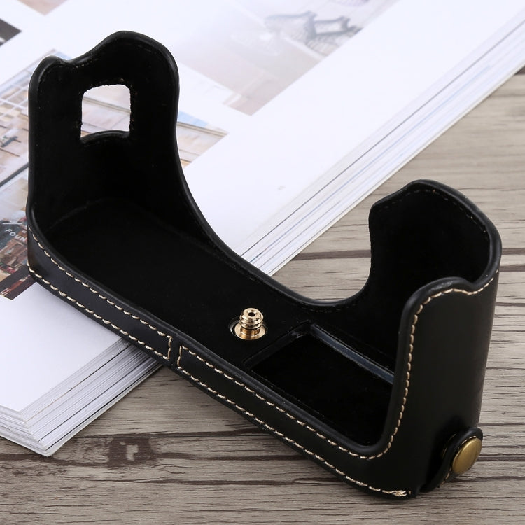 1/4 inch Thread PU Leather Camera Half Case Base for FUJIFILM X100F, For FUJIFILM X100F