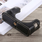 1/4 inch Thread PU Leather Camera Half Case Base for FUJIFILM X100F, For FUJIFILM X100F