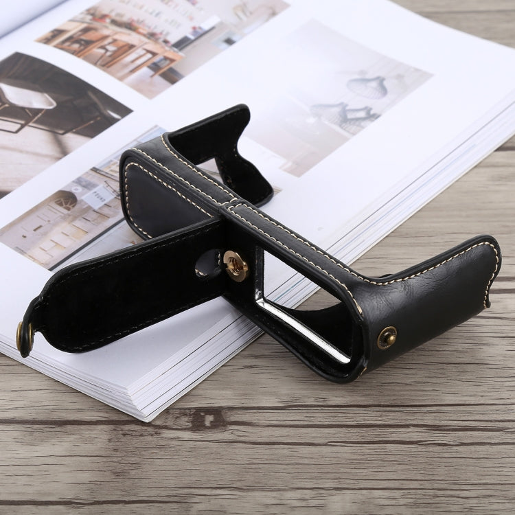 1/4 inch Thread PU Leather Camera Half Case Base for FUJIFILM X100F, For FUJIFILM X100F