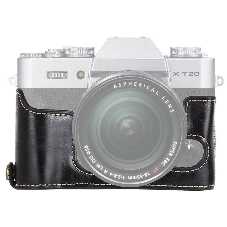 1/4 inch Thread PU Leather Camera Half Case Base for FUJIFILM X-T10 / X-T20, For FUJIFILM XT10, For FUJIFILM  XT10