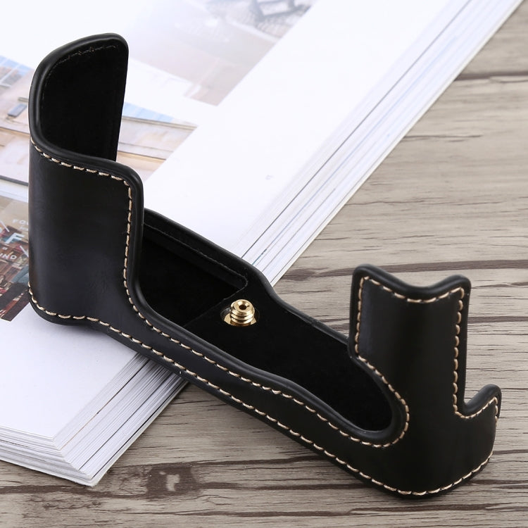 1/4 inch Thread PU Leather Camera Half Case Base for FUJIFILM X-T10 / X-T20, For FUJIFILM XT10, For FUJIFILM  XT10