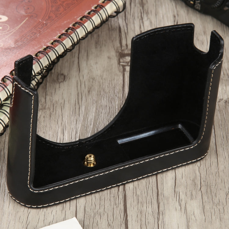 1/4 inch Thread PU Leather Camera Half Case Base for Leica Q (Typ 116), For Leica Q