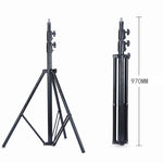 TRIOPO 2.8m Height Professional Photography Metal Lighting Stand Holder for Studio Flash Light, 2.8m Height