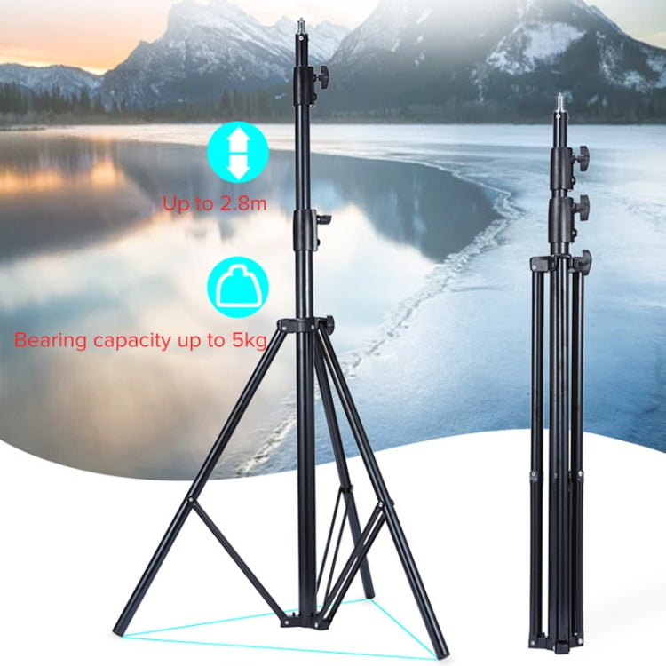 TRIOPO 2.8m Height Professional Photography Metal Lighting Stand Holder for Studio Flash Light, 2.8m Height