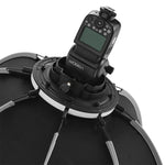 TRIOPO KS90 90cm Dome Speedlite Flash Octagon Parabolic Softbox Diffuser with Bracket Mount Handle for Speedlite, KS90