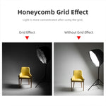 TRIOPO S65 Diameter 65cm Honeycomb Grid Octagon Softbox Reflector Diffuser for Studio Speedlite Flash Softbox, Diameter 65cm