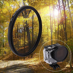 فلتر عدسة CPL دائري 3 في 1 بحجم 58 مم مع غطاء لكاميرا GoPro HERO7 Black/6 /5، فلتر عدسة CPL بحجم 58 مم