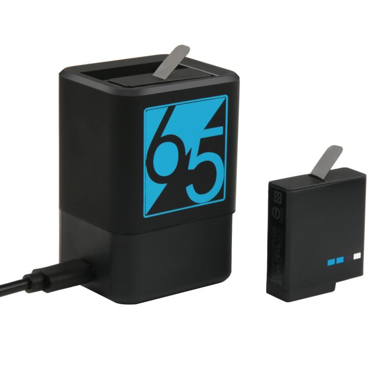 Dual Batteries Charger with USB-C / Type-C Cable for GoPro HERO6 /5, Charger with TYPE-C Cable