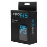 شاحن بطاريتين مع كابل USB-C / Type-C لكاميرات GoPro HERO6 / 5، شاحن مع كابل TYPE-C
