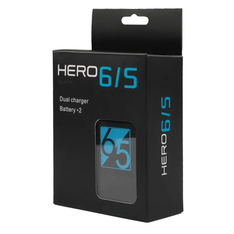 شاحن بطاريتين مع كابل USB-C / Type-C لكاميرات GoPro HERO6 / 5، شاحن مع كابل TYPE-C
