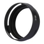 49mm Metal Vented Lens Hood for Fujifilm X100, LA-49 X100 (Black), LA-49 X100 (Silver)