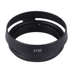 49mm Metal Vented Lens Hood for Fujifilm X100, LA-49 X100 (Black), LA-49 X100 (Silver)