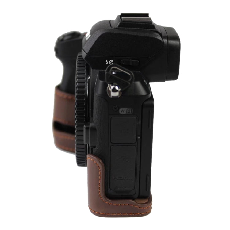 1/4 inch Thread PU Leather Camera Half Case Base for Nikon Z50, For Nikon Z50