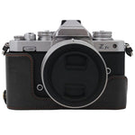 1/4 inch Thread PU Leather Camera Half Case Base for Nikon Z fc, For Nikon Z fc