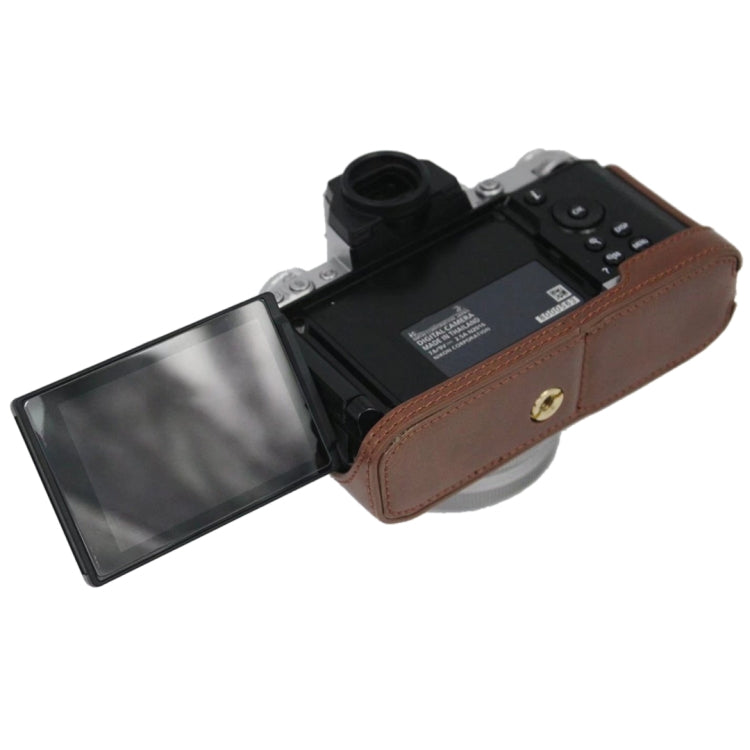 1/4 inch Thread PU Leather Camera Half Case Base for Nikon Z fc, For Nikon Z fc