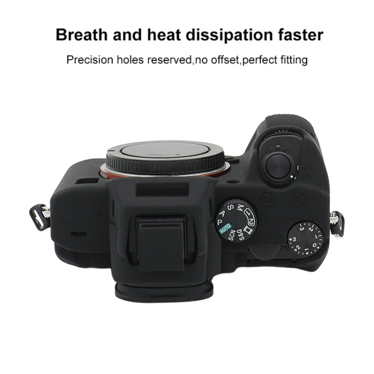 For Sony A7 III / ILCE-7M3 / A7R III Soft Silicone Protective Case, For Sony A7 III / ILCE-7M3 / A7R III