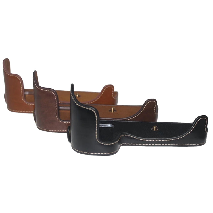 1/4 inch Thread PU Leather Camera Half Case Base for Canon EOS 80D / 70D, For Canon EOS 80D