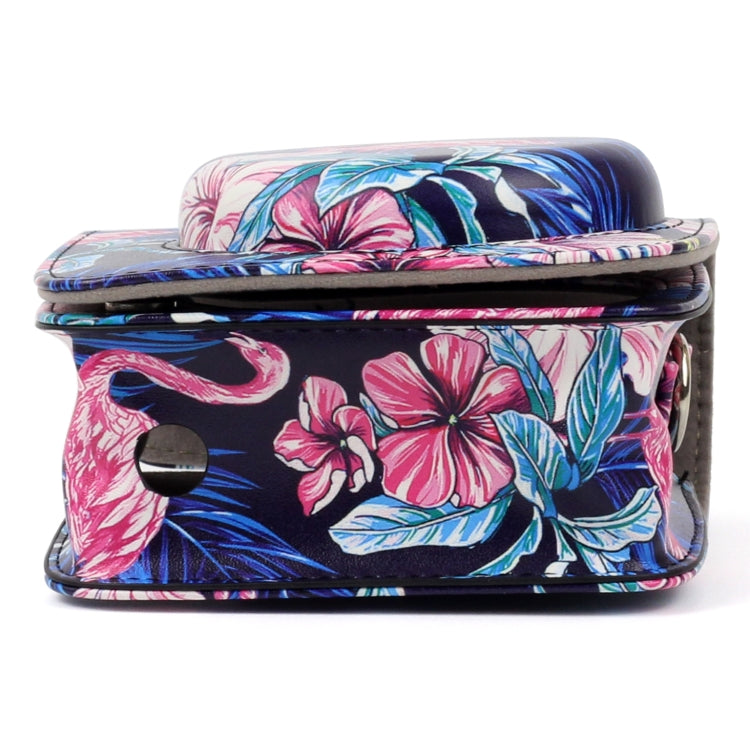 Flamingo Pattern PU Leather Protective Camera Case Bag For FUJIFILM Instax Mini90 Camera, Flamingo