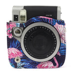 Flamingo Pattern PU Leather Protective Camera Case Bag For FUJIFILM Instax Mini90 Camera, Flamingo
