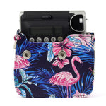 Flamingo Pattern PU Leather Protective Camera Case Bag For FUJIFILM Instax Mini90 Camera, Flamingo
