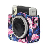 Flamingo Pattern PU Leather Protective Camera Case Bag For FUJIFILM Instax Mini90 Camera, Flamingo