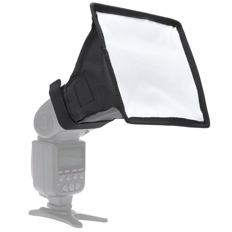 Portable Flash Folding Soft Box, Without Flash Light Holder, Size: 15 x 17 cm(Black + White), 15x17cm Rectangle