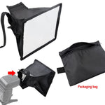 Portable Flash Folding Soft Box, Without Flash Light Holder, Size: 15 x 17 cm(Black + White), 15x17cm Rectangle
